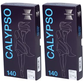 COMPRESSANA Calypso 140den Kniestrümpfe Gr.4 Softbündchen, schwarz