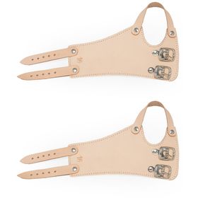 FRANK® Handgelenkriemen aus Leder mit 2 Schnallen Gr. 22 links