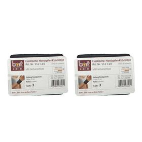 BORT Handgelenkbandage mit Klettverschluss Gr. 3 schwarz