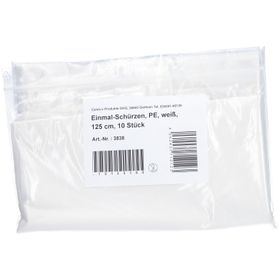 Einmalschürze PE weiß 125 cm