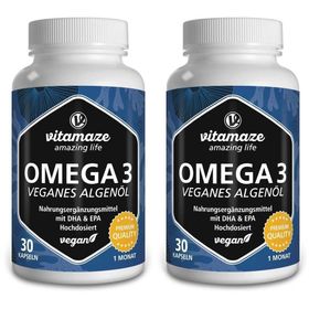 Vitamaze Omega 3 Vegan Algenöl Hochdosiert