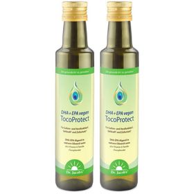 Dr. Jacob's DHA + EPA vegan TocoProtect Algenöl Olivenöl Omega-3-Fettsäuren