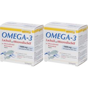 Omega-3 Lachsöl und Meeresfischöl Kapseln