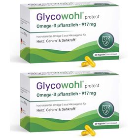 GLYCOWOHL® Omega-3 Kapseln 917 mg vegan + DHA + EPA + DPA