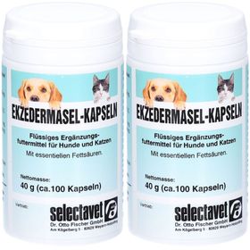 Selectavet Ekzermasel-Kapseln Ergänzungsfutter für Hunde und Katzen