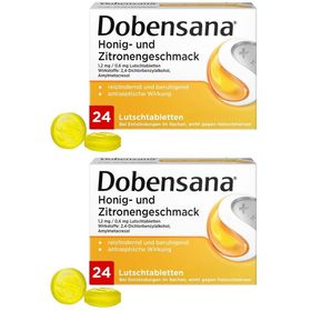 Dobensana® Honig- und Zitronengeschmack Lutschtabletten bei ersten Anzeichen von​ Halsschmerzen