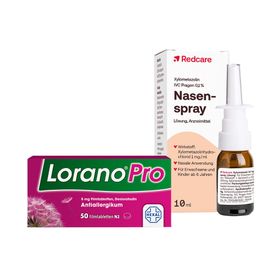 Lorano®Pro bei Allergie + Redcare Xylo 0,1 % Nasenspray