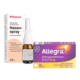 Allegra Allergietabletten + Redcare Xylo 0,1 % Nasenspray