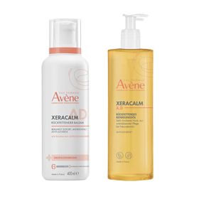  Avène XERACALM A.D Rückfettender Balsam - gegen Juckreiz und zur Pflege von Neurodermitis + Avène XeraCalm A.D Reinigungsöl - gegen Juckreiz und zur Pflege von Neurodermitis