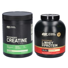 Optimum Nutrition Creatin + Optimum Nutrition® Gold Standard 100% Whey Protein Powder Vanilla Ice Cream
