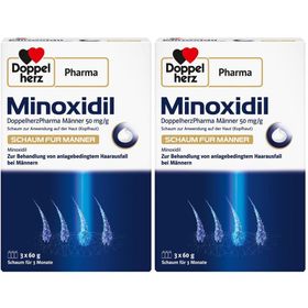 Minoxidil DoppelherzPharma Männer 50 mg/g Schaum zur Anwendung auf der Haut (Kopfhaut)