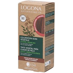 Logona Pflegende Pflanzen-Haarfarbe Pulver Kastanienbraun Bio