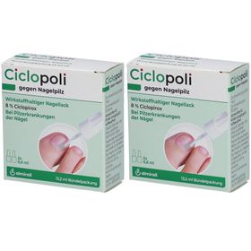 Ciclopoli gegen Nagelpilz Nagellack Doppelpack 2x 6,6 ml