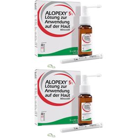 ALOPEXY 5% Lösung zur Anwendung auf der Haut 3X60 ml gegen anlagebedingten Haarausfall