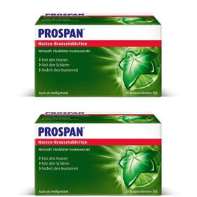 Prospan Husten-Brausetabletten natürlicher Hustenlöser als Heiß- oder Kaltgetränk