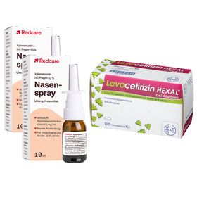 Levocetirizin Hexal® 5 mg + Redcare Xylo 0,1 % Nasenspray