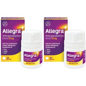 Allegra Allergietabletten | Schnell bei Heuschnupfen und ganzjährigen Allergien | Macht nicht müder* | Antihistaminikum