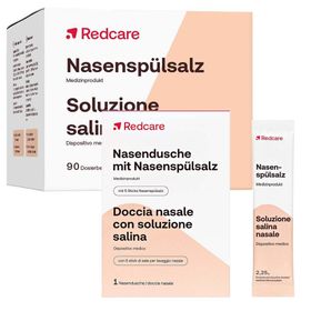 Redcare Nasendusche mit Nasenspülsalz + Redcare Nasenspülsalz