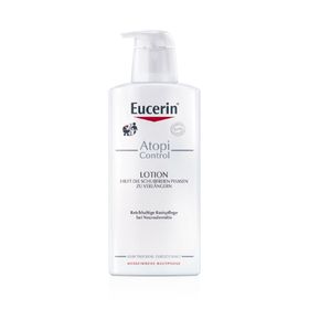 Eucerin® AtopiControl Lotion – beruhigt die Haut bei Neurodermitis Beschwerden – schnelle Hilfe bei Spannung und Juckreiz - Jetzt 20% sparen mit Code "sommer20"