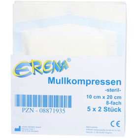 Erena® Mullkompressen 10 x 20 cm steril 8-fach