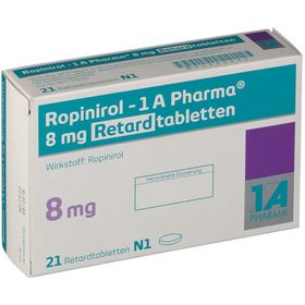 Ropinirol - 1 A Pharma® 8 mg Retardtabletten