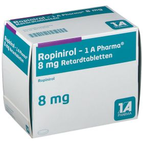 Ropinirol - 1 A Pharma® 8 mg Retardtabletten