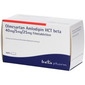 Olmesartan Amlodipin HCT beta 40 mg/5 mg/25 mg