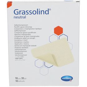 GRASSOLIND Salbenkompressen 10x10 cm steril
