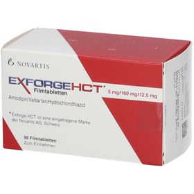 Exforge HCT 5 mg/160 mg/12,5 mg
