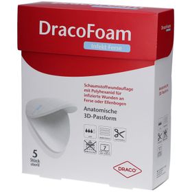 DracoFoam Infekt Ferse Schaumstoffwundauflage