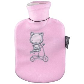 fashy Kinderwärmflasche mit Flauschbezug Rosa