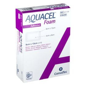 AQUACEL® Foam adhäsiv 8 x 13 cm