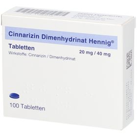 Cinnarizin Dimenhydrinat Hennig® 20 mg/40 mg