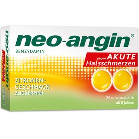 neo-angin Benzydamin gegen akute Halsschmerzen - Zitronengeschmack - zuckerfrei
