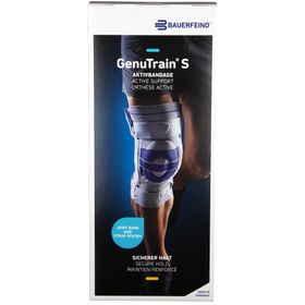 GenuTrain® S Knieführungsbandage links Gr. 7 titan