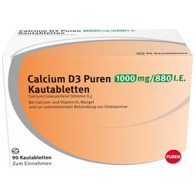 Calcium D3 Puren 1000 mg / 880 I.E.