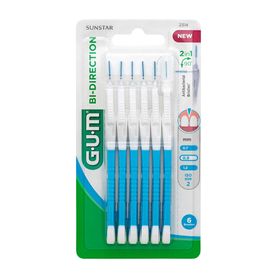 GUM® Bi-Direction Interdentalbürsten 0,9 mm blau