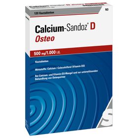 Calcium-Sandoz® D Osteo 500mg/1.000 I.E