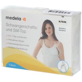 medela Schwangerschafts- und Still-Top, weiß, Gr. XL