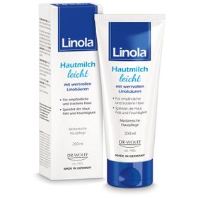 Linola Hautmilch leicht: Leichte Körperlotion für empfindliche und trockene Haut