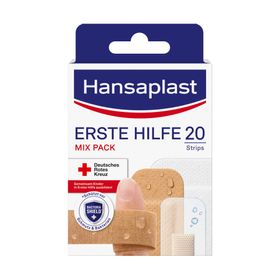 Hansaplast Erste Hilfe Pflaster Mix Strips - 20% Rabatt mit dem Code „pflaster20“