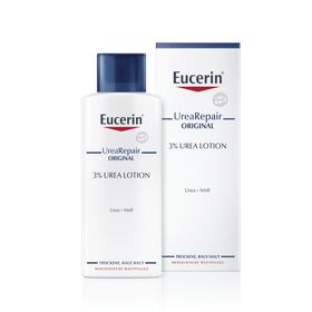 Eucerin® UreaRepair Original Lotion 3% – Intensive Feuchtigkeit für trockene und raue Körperhaut + Aquaphor Protect & Repair Salbe 7ml GRATIS