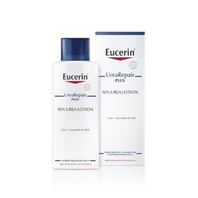 Eucerin® UreaRepair PLUS Lotion 10% – reichhaltige Körperlotion für sehr trockene bis extrem trockene Haut + Aquaphor Protect & Repair Salbe 7ml GRATIS