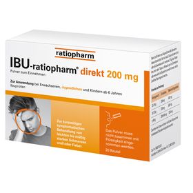 IBU-ratiopharm® direkt 200 mg Pulver zum Einnehmen