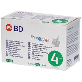 BD Thin Wall Pen-Nadeln 32G 0,23 mm x 4 mm