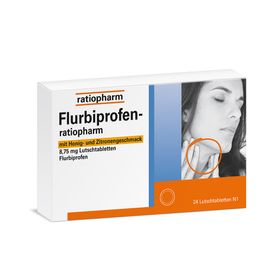 Flurbiprofen-ratiopharm mit Honig- und Zitronengeschmack 8,75 mg Lutschtabletten