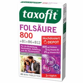 taxofit® Folsäure 800 DEPOT +B1 +B6 +B12