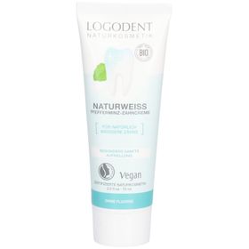 LOGODENT® Naturweiß Pfefferminz-Zahncreme – sanfte Aufhellung
