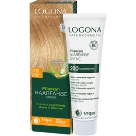 LOGONA Naturkosmetik Pflanzen-Haarfarbe Creme 200 Kupferblond
