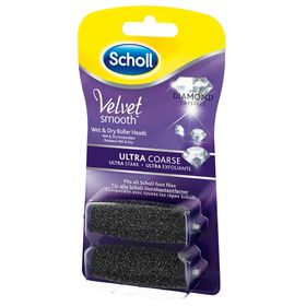 Scholl Velvet Smooth Pedi Wet & Dry Ersatzrollen Diamantpartikel ultrastark